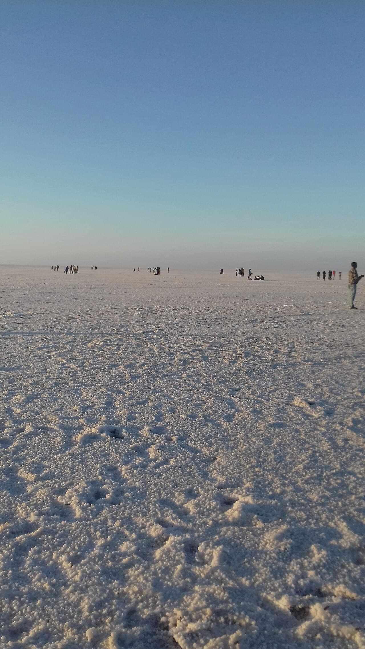 White Rann of Kutch glowing silver at full moon
